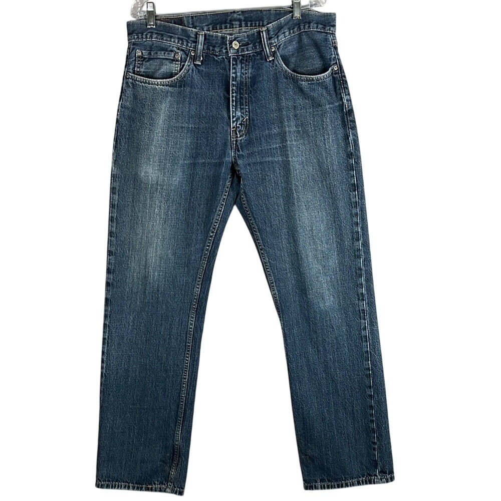 Levis 559 Jeans Straight‎ Leg Mens Size 36x34 Dark Wash Blue Denim